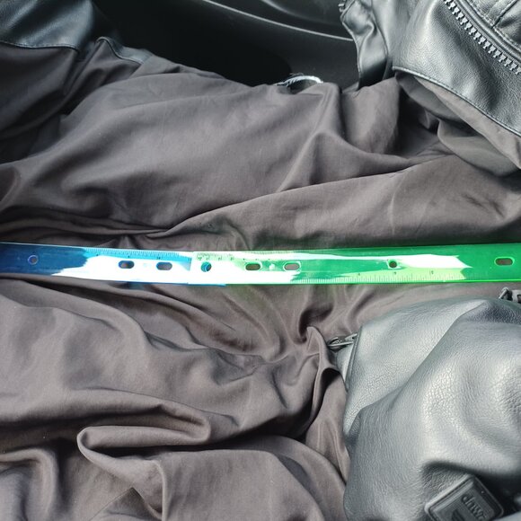 (48 HR SALE!!!) ZARA LEATHER & POLYESTER BOMBER COAT - Picture 6 of 6